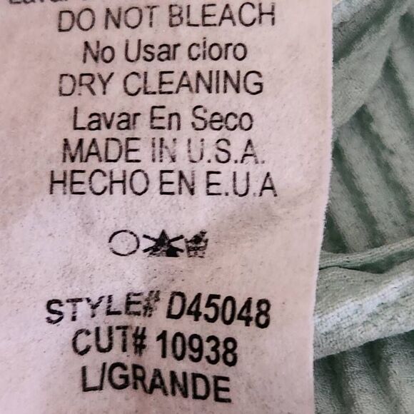 Vintage Carolina maxi dress green floral Embellished keyhole cutout bell Large - Picture 9 of 9